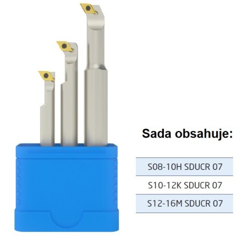 Soustružnické nože SDUCR 93° na destičky DCMT/DCG.. - PRAVÉ PROVEDENÍ SADA