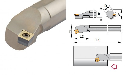Soustružnické nože SSKCR 75° na destičky SCMT/SCGT/SCGX bez CHLAZENÍ - PRAVÉ PROVEDENÍ