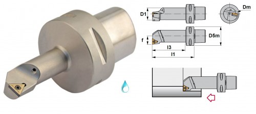 Soustružnické nože STFCR 90° na destičky TCMT/TCGT/TCGX/TCMW s CHLAZENÍM - PRAVÉ PROVEDENÍ