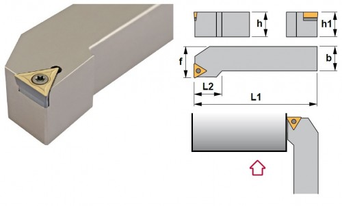Soustružnické nože STFCR 91° na destičky TCMT/TCGT/TCGX/TCMW bez CHLAZENÍ - PRAVÉ PROVEDENÍ