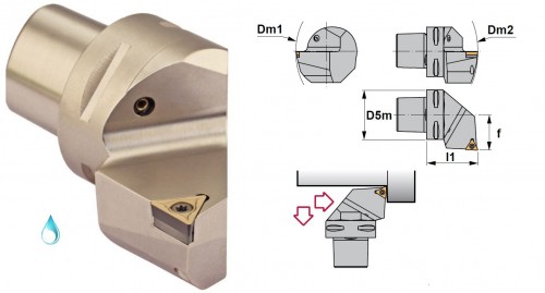 Soustružnické nože STJCL 93° na destičky TCMT/TCGT/TCGX/TCMW s CHLAZENÍM - LEVÉ PROVEDENÍ