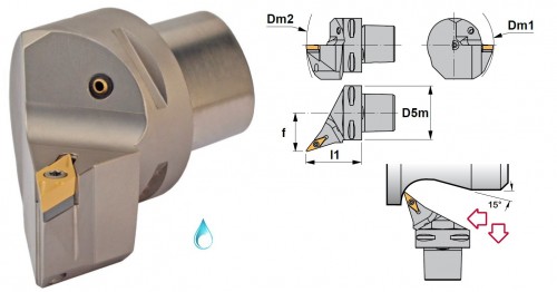 Soustružnické nože SVHBR 107,5° na destičky VBMT.. s CHLAZENÍM - PRAVÉ PROVEDENÍ
