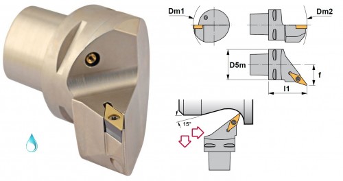 Soustružnické nože SVHCL 107,5° na destičky VCMT/VCGT/VCGX/VCMW s CHLAZENÍM - LEVÉ PROVEDENÍ