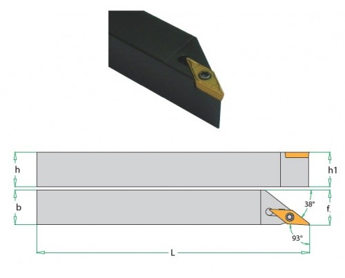 Soustružnické nože SVJBL 93° na destičky VBMT.. bez CHLAZENÍ - SWISS AUTOMATIC (ŠVÝCARSKÉ AUTOMATY) - LEVÉ PROVEDENÍ