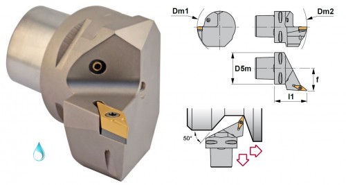 Soustružnické nože SVJBL 93° na destičky VBMT.. s CHLAZENÍM - LEVÉ PROVEDENÍ