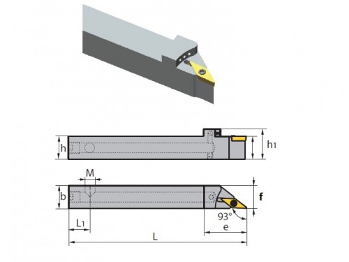 Soustružnické nože SVJCL 93° na destičky VCMT/VCGT/VCGX/VCMW s CHLAZENÍM - SWISS AUTOMATIC (ŠVÝCARSKÉ AUTOMATY) - LEVÉ PROVEDENÍ