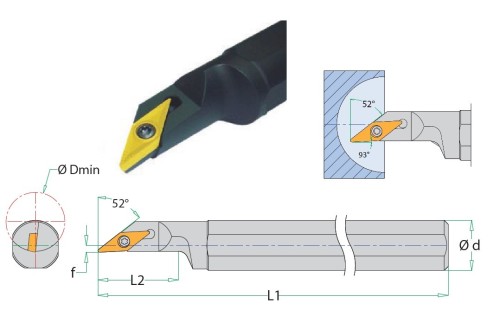 Soustružnické nože SVJCR 93° na destičky VCMT/VCGT/VCGX/VCMW bez CHLAZENÍ - PRAVÉ PROVEDENÍ