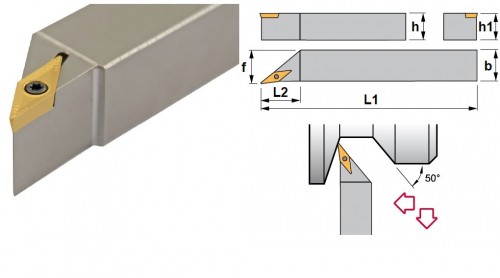 Soustružnické nože SVJCR 93° na destičky VCMT/VCGT/VCGX/VCMW bez CHLAZENÍ - SWISS AUTOMATIC (ŠVÝCARSKÉ AUTOMATY) - PRAVÉ PROVEDENÍ