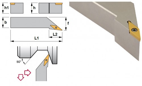 Soustružnické nože SVLCL 95° na destičky VCMT/VCGT/VCGX/VCMW bez CHLAZENÍ - LEVÉ PROVEDENÍ
