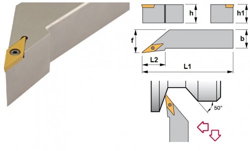 Soustružnické nože SVLCR 95° na destičky VCMT/VCGT/VCGX/VCMW bez CHLAZENÍ - PRAVÉ PROVEDENÍ