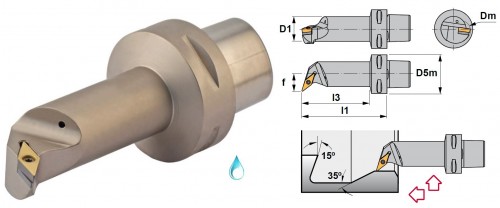 Soustružnické nože SVQCR 107,5° na destičky VCMT/VCGT/VCGX/VCMW s CHLAZENÍM - PRAVÉ PROVEDENÍ