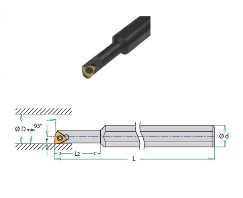 Soustružnické nože SWUBR 93° na destičky WBMT bez CHLAZENÍ - PRAVÉ PROVEDENÍ