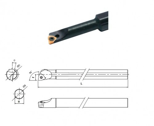 Soustružnické nože SWUBR 95° na destičky WBMT bez CHLAZENÍ - PRAVÉ PROVEDENÍ