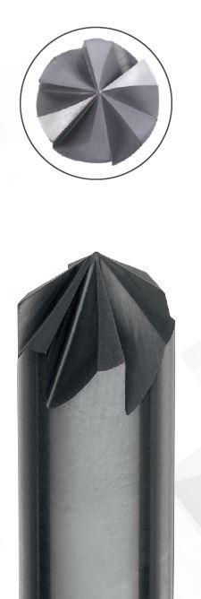 Srážecí - odjehlovací frézy 90° DIN6535HB - 62HRc