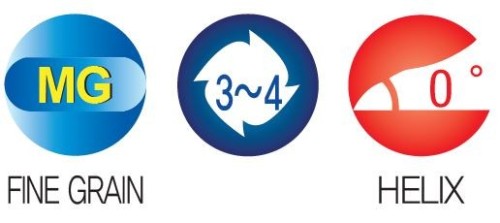 Středicí a srážecí 3-4 břitá tvrdokovová fréza - 60° i 90° Středicí a srážecí 3-4 břitá tvrdokovová fréza - 60° i 90°