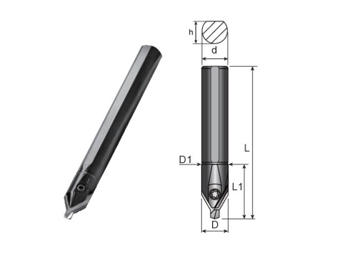Středící vrtáky-navrtáváky pro soustružení