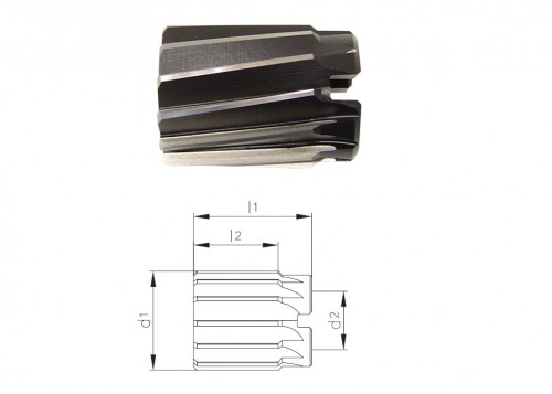 Strojní HSSE nástrčné kuželové výstružníky 1:30 se spirálovými drážkami - H7 DIN219