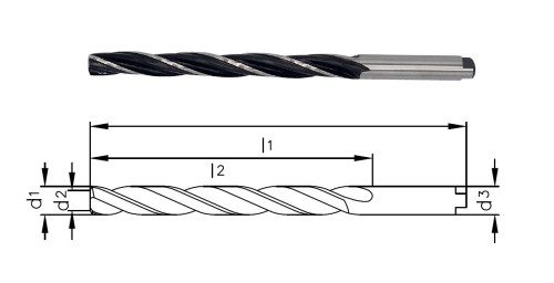 Strojní HSS výstružníky kroucené DIN344 - h8