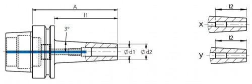 TEPELNÉ UPÍNAČE 3° HSK-E DIN69893 - ÚZKÉ PROVEDENÍ