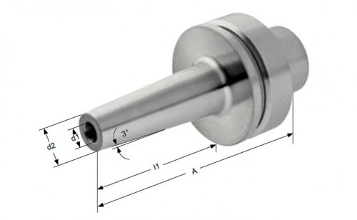 TEPELNÉ UPÍNAČE 3° HSK-F DIN69893  - ÚZKÉ PROVEDENÍ