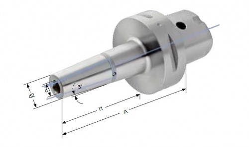 TEPELNÉ UPÍNAČE 3° PSC S POLYGONÁLNÍ STOPKOU ISO26623-1 - ÚZKÉ PROVEDENÍ SE TŘEMI CHLADÍCÍMI KANÁLKY PRŮMĚR 1MM