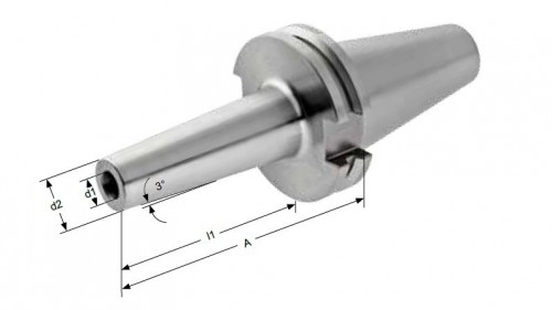 TEPELNÉ UPÍNAČE 3° SK DIN69871 - ÚZKÉ PROVEDENÍ