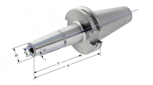 TEPELNÉ UPÍNAČE 3° SK DIN69871 - ÚZKÉ PROVEDENÍ SE TŘEMI CHLADÍCÍMI KANÁLKY PRŮMĚR 1MM