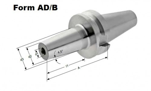 TEPELNÉ UPÍNAČE 4,5° BT JIS B 6339 (MAS403BT) AD/B- OBSAHUJE DÉLKOVĚ STAVITELNÝ ŠROUB