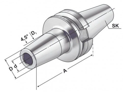 TEPELNÉ UPÍNAČE 4,5° DUAL CONTACT JIS B 6339 (MAS403BT)
