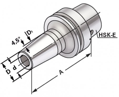 TEPELNÉ UPÍNAČE 4,5° HSK-E DIN69893