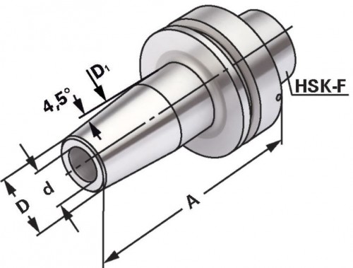TEPELNÉ UPÍNAČE 4,5° HSK-F DIN69893