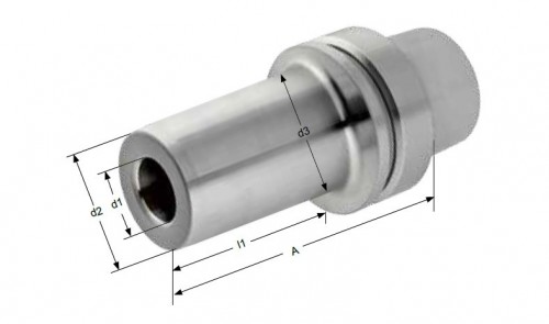 TEPELNÉ UPÍNAČE HSK-E DIN69893 - OVÁLNÉ PROVEDENÍ