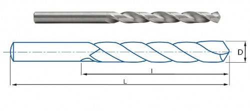 TVRDOKOVOVÉ VRTÁKY 3-5XD BEZ VNITŘNÍHO CHLAZENÍ
