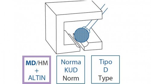 Technické frézy - rotary burrs - kulové - na neželezné materiály - typ 1 - POVLAK ALTIN