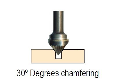 Technické frézy - rotary burrs - kuželové - 60°