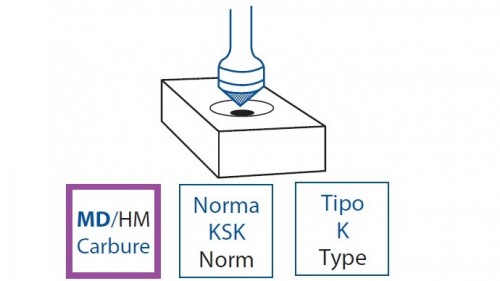 Technické frézy - rotary burrs - kuželové - obecné použití - typ 3