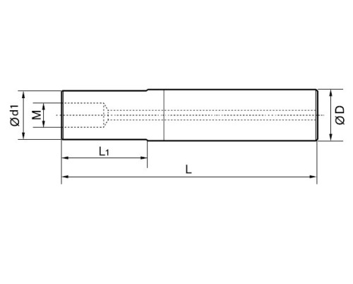 Tvrdokovové prodloužení pro frézy se závitovým adaptérem s odlehčením - Q závit