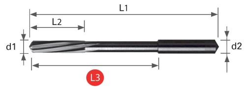 Tvrdokovové výstružníky se spirálovými drážkami - S ODLEHČENÍM - PŘESNÉ