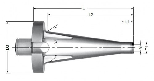 UPÍNAČE PRO FRÉZY SE ZÁVITEM - DLOUHÉ