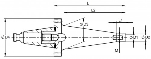 UPÍNAČE PRO FRÉZY SE ZÁVITEM - DLOUHÉ