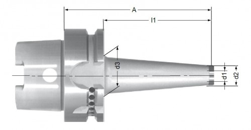 UPÍNAČE PRO FRÉZY SE ZÁVITEM HSK-A