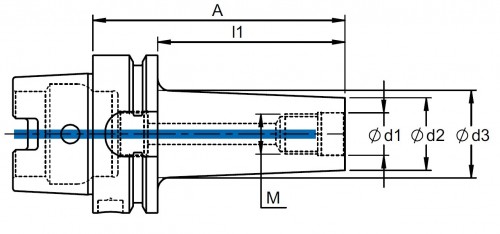 UPÍNAČE PRO FRÉZY SE ZÁVITEM HSK-A