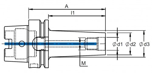 UPÍNAČE PRO FRÉZY SE ZÁVITEM HSK-A