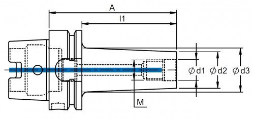 UPÍNAČE PRO FRÉZY SE ZÁVITEM HSK-A