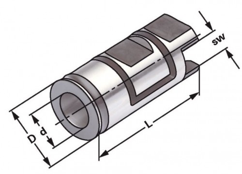 UPÍNACÍ POUZDRA DO  WELDONOVÉHO UPÍNAČE PRO ZÁVITNÍKY DIN1835B