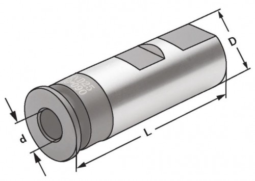 UPÍNACÍ POUZDRA DO WELDONOVÉHO UPÍNAČE PRO ZÁVITNÍKY DIN1835B S RYCHLOVÝMĚNÝM ADAPTÉREM