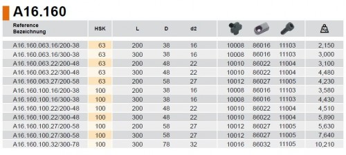 UPÍNAČ NÁSTRČNÝCH FRÉZ ANTIVIBRAČNÍ HSK-A