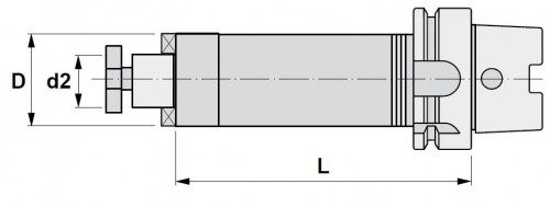 UPÍNAČ NÁSTRČNÝCH FRÉZ ANTIVIBRAČNÍ HSK-A