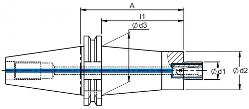 UPÍNAČ NÁSTRČNÝCH FRÉZ DIN6357
