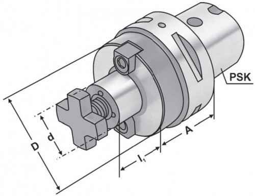 UPÍNAČ NÁSTRČNÝCH FRÉZ DIN6357